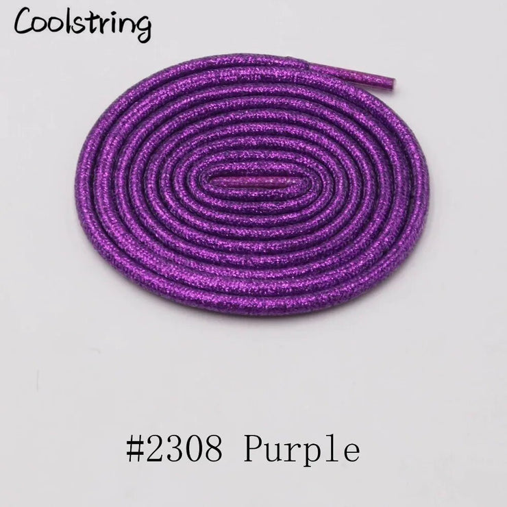 Round Metallic Shoelaces