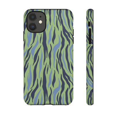 Ally Navy Blue and Green Tough Phone Case