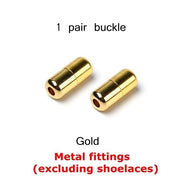 Colorful Round Elastic Shoelaces - 2pcs Gold - Shoelace