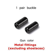 Colorful Round Elastic Shoelaces - 2pcs Gun color - Shoelace