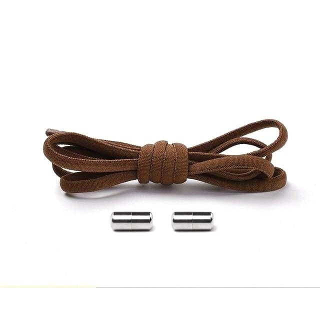 Colorful Round Elastic Shoelaces - Brown - Shoelace