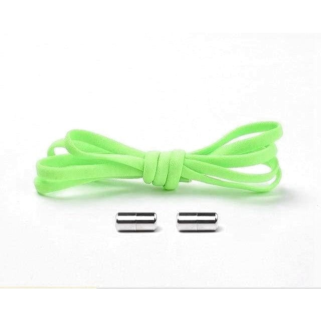 Colorful Round Elastic Shoelaces - Fluorescent green - Shoelace