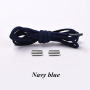 Colorful Round Elastic Shoelaces - Navy blue - Shoelace