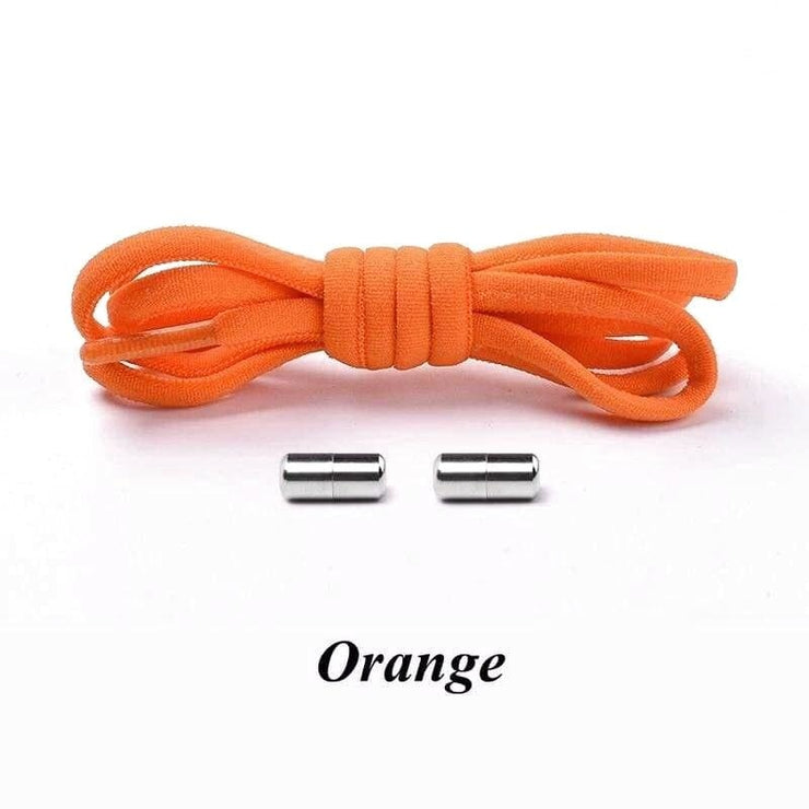 Colorful Round Elastic Shoelaces - Orange - Shoelace