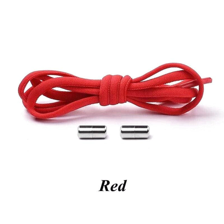 Colorful Round Elastic Shoelaces - Red - Shoelace