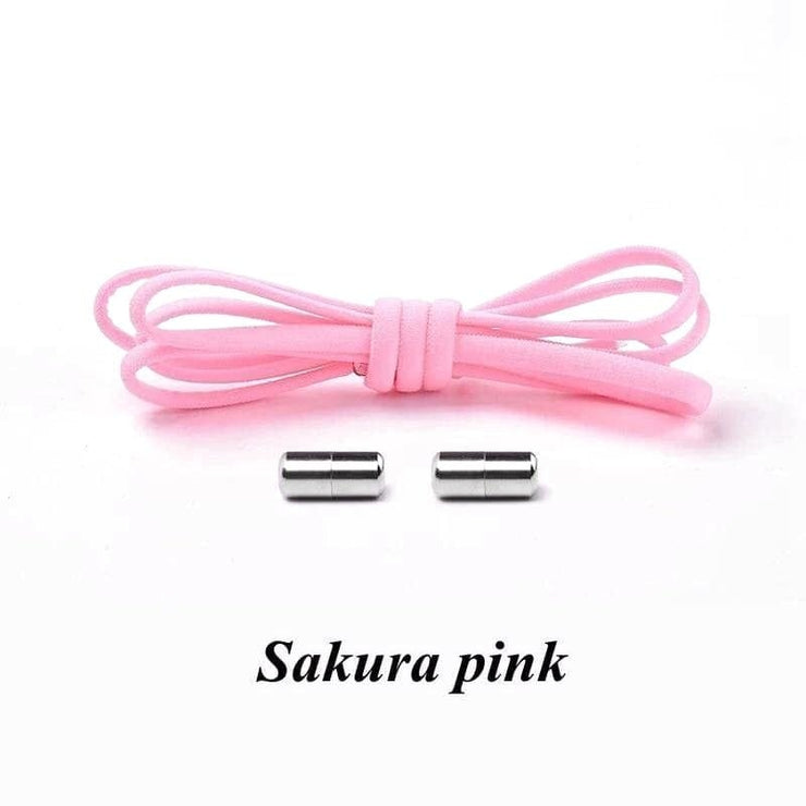 Colorful Round Elastic Shoelaces - Sakura Pink - Shoelace