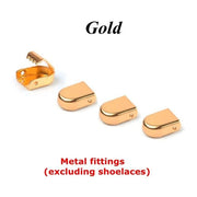 Flat Elastic Shoelaces - 4 pcs Gold - Shoelace