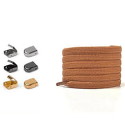 Flat Elastic Shoelaces - Brown - Shoelace