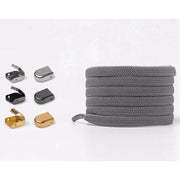 Flat Elastic Shoelaces - Dark Grey - Shoelace