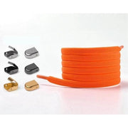 Flat Elastic Shoelaces - Orange - Shoelace