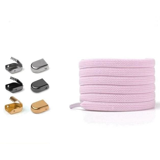 Flat Elastic Shoelaces - Pink - Shoelace