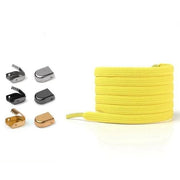 Flat Elastic Shoelaces - Yellow - Shoelace