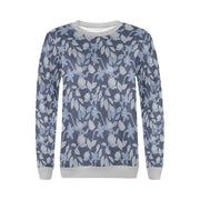 Lacey Blue Grey Crewneck Top - XS - Crewneck Top