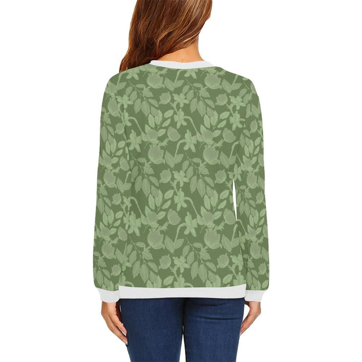 Lacey Green Crewneck Top - Crewneck Top