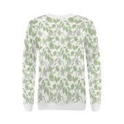 Lacey Ivory Green Crewneck Top - Crewneck Top
