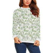 Lacey Ivory Green Crewneck Top - Crewneck Top
