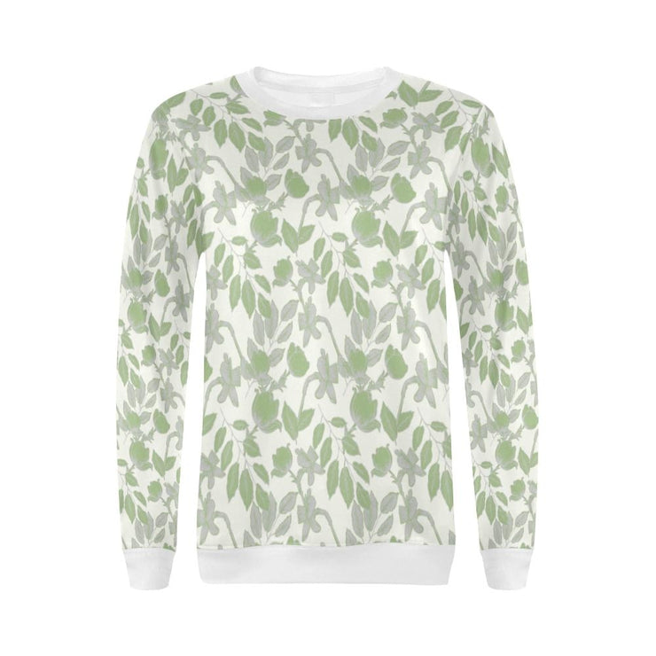 Lacey Ivory Green Crewneck Top - XS - Crewneck Top