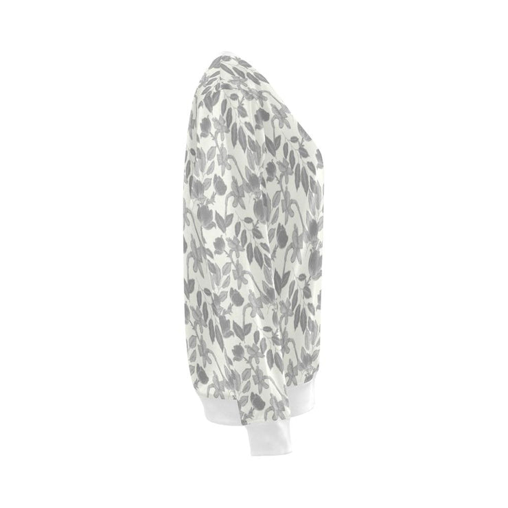 Lacey Ivory Grey Crewneck - Crewneck Top