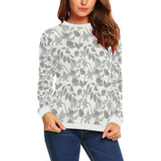 Lacey Ivory Grey Crewneck - Crewneck Top