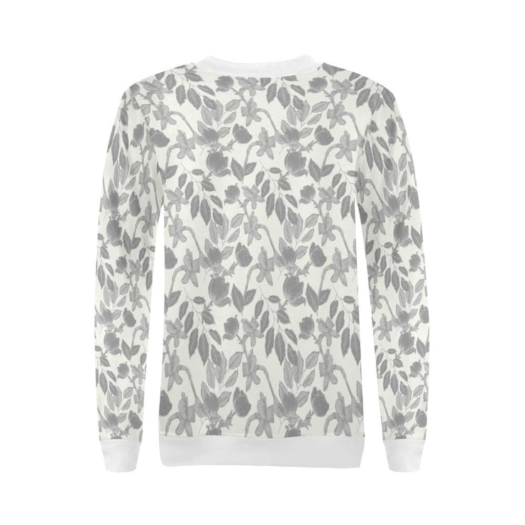 Lacey Ivory Grey Crewneck - Crewneck Top