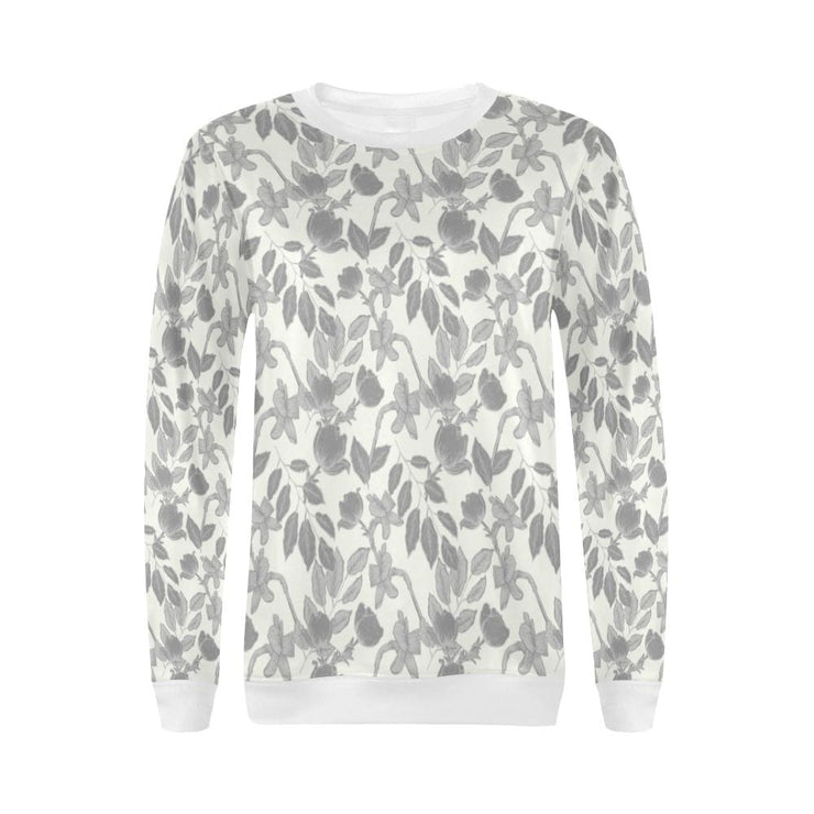 Lacey Ivory Grey Crewneck - XS - Crewneck Top