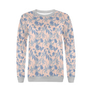 Lacey Pink Blue Crewneck Top - XS - Crewneck Top