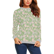 Lacey Pink Green Crewneck Top - Crewneck Top