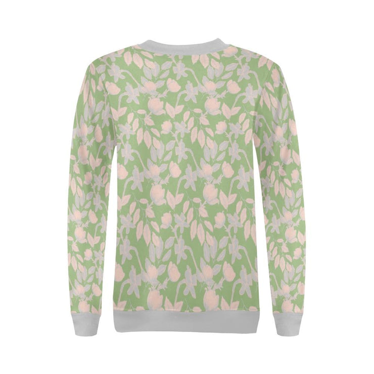 Lacey Pink Green Crewneck Top - Crewneck Top