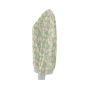 Lacey Pink Green Crewneck Top - Crewneck Top