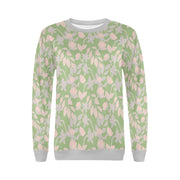 Lacey Pink Green Crewneck Top - XS - Crewneck Top