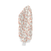 Lacey Pink Ivory Women’s Crewneck Top - Crewneck Top