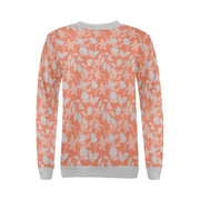 Lacey Red Orange Crewneck Top - Crewneck Top