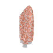 Lacey Red Orange Crewneck Top - Crewneck Top