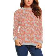 Lacey Red Orange Crewneck Top - Crewneck Top