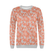 Lacey Red Orange Crewneck Top - XS - Crewneck Top