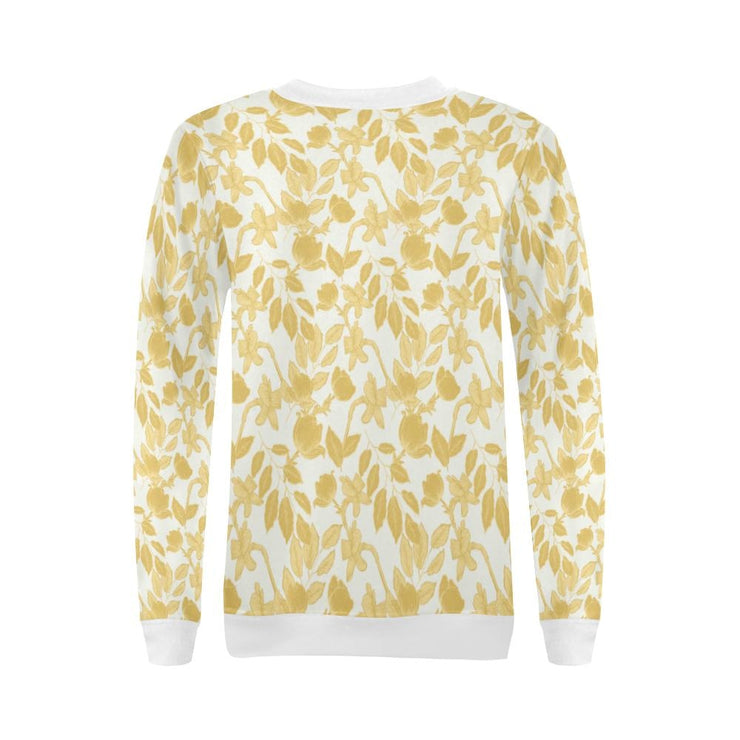 Lacey Yellow Ivory Crewneck Top - Crewneck Top