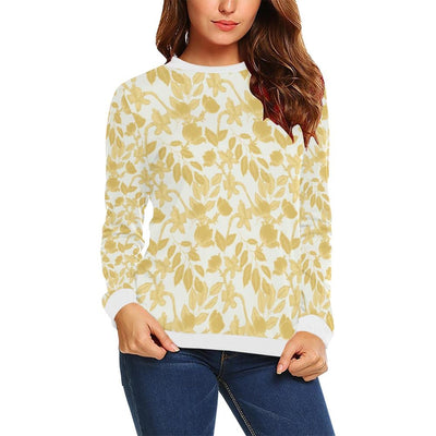 Lacey Yellow Ivory Crewneck Top - Crewneck Top