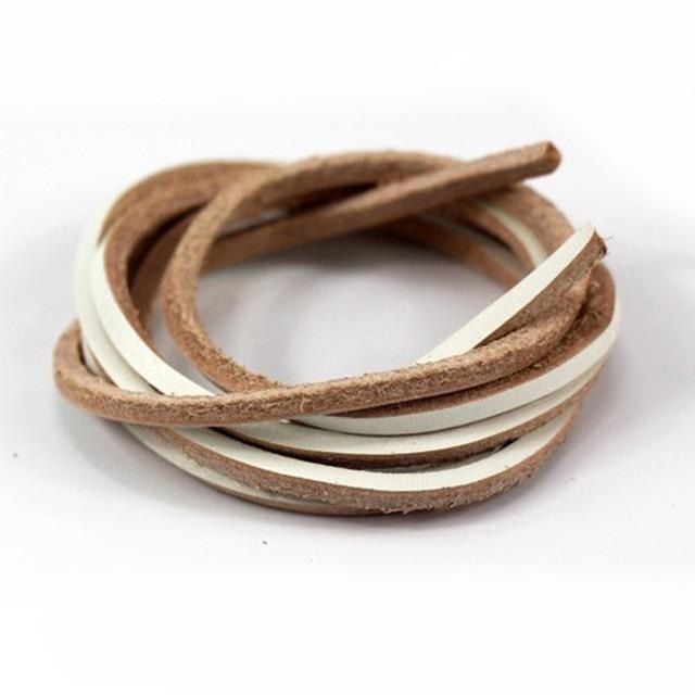 Leather Shoelaces - White - Shoelace