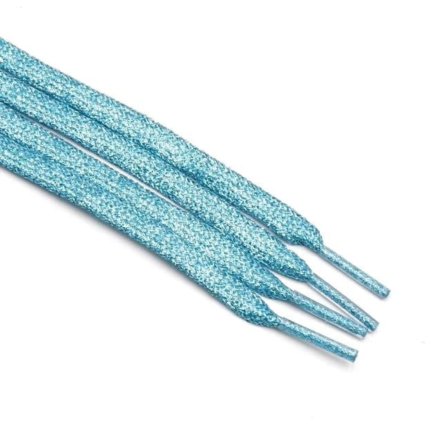 Metallic Shoelaces - Lake Blue / 80 cm - Shoelace