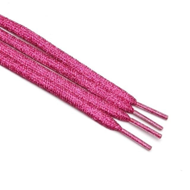 Metallic Shoelaces - Rose red / 80 cm - Shoelace