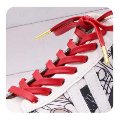 Luxury 0.7 Flat Leather Shoelaces