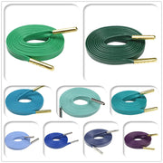 Green/Blue/Purple Leather Shoelace With Metal Alget