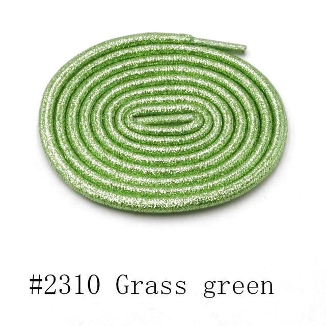 Round Metallic Shoelaces - Grass green / 100 cm - Shoelace