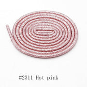 Round Metallic Shoelaces - Hot pink / 100 cm - Shoelace