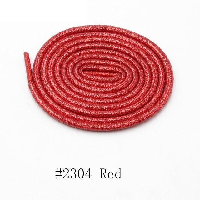Round Metallic Shoelaces - Red / 100 cm - Shoelace