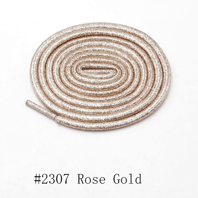 Round Metallic Shoelaces - Rose Gold / 100 cm - Shoelace
