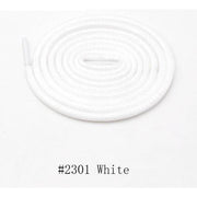 Round Metallic Shoelaces - White / 100 cm - Shoelace