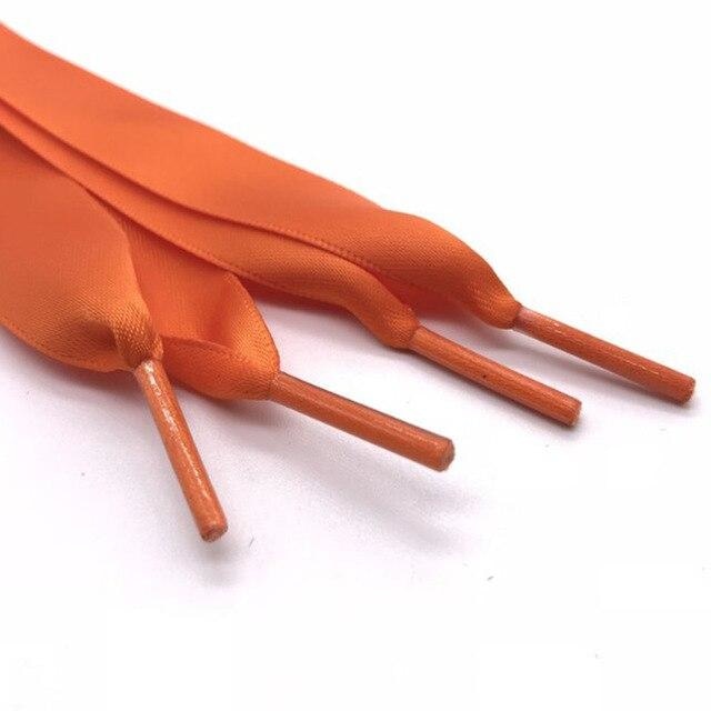 Satin Shoelaces - Orange - Shoelace