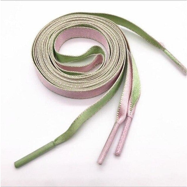 Two Tone Shoelaces - Pink green / 120 cm - Shoelace