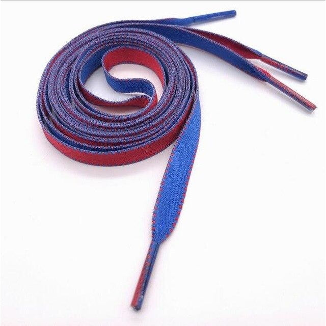 Two Tone Shoelaces - Red blue / 120 cm - Shoelace